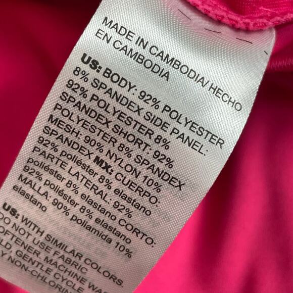 Chico's Zenergy UPF Knit Skort Pink Bromeliad Striped Trim Size 12 NWT - Picture 7 of 7